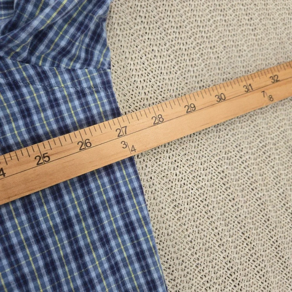 Polo Ralph Lauren Marlowe Shirt Mens XL Blue Check Plaid Classic Fit Vintage
